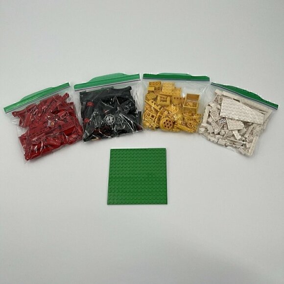 LEGO Bulk Lot 1 Pound Lbs Mixed Color Building Bricks Red Black Yellow White - Picture 1 of 8